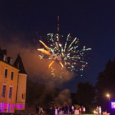 Feu d’artifice au château <br>(photo Benjamin Babiz)