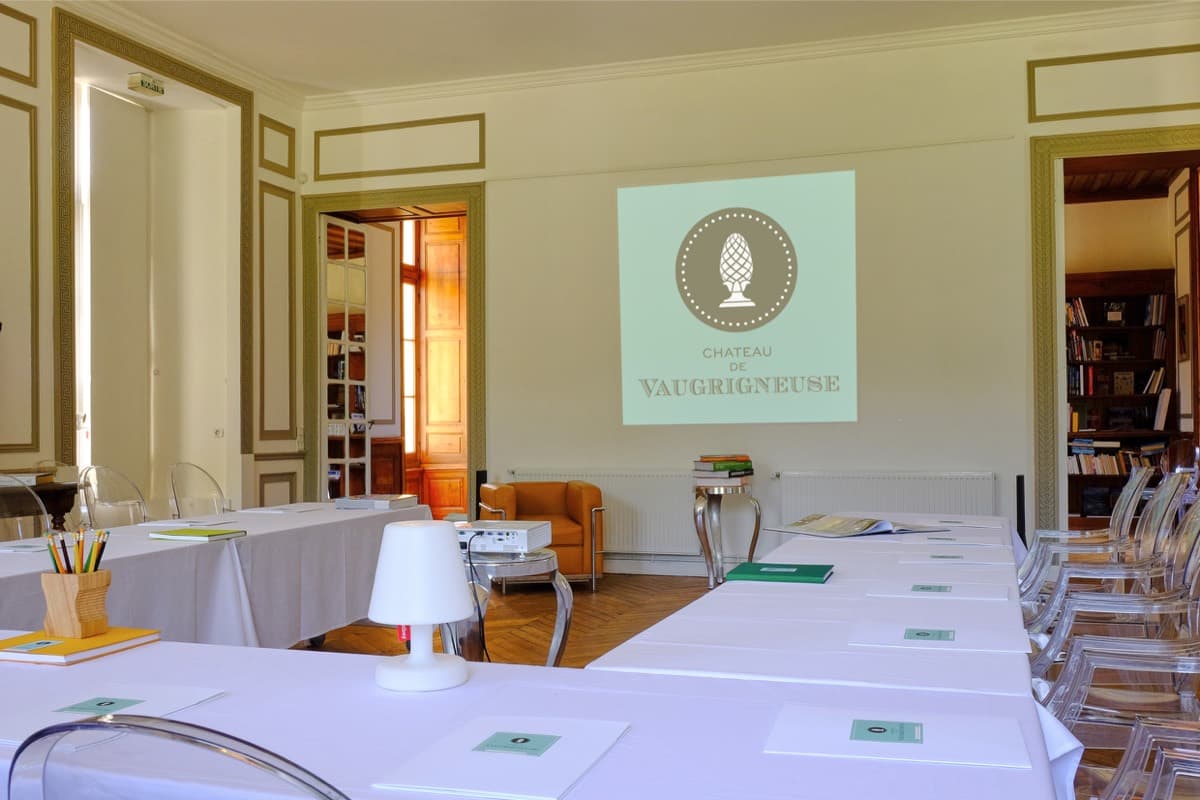Château de Vaugrigneuse : le grand salon - location pour évènements, séminaires ou réceptions